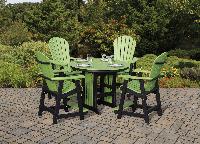Kings Poly Balcony Height Dining Set