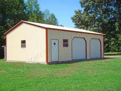 20 x 31 Fully Enclosed Garage