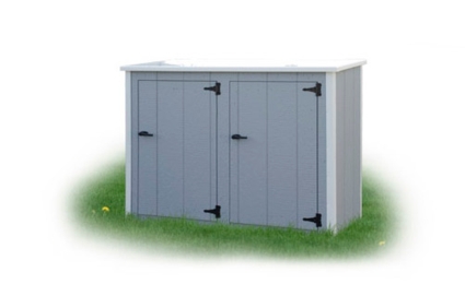 2 Can Regular Trash Can Shed