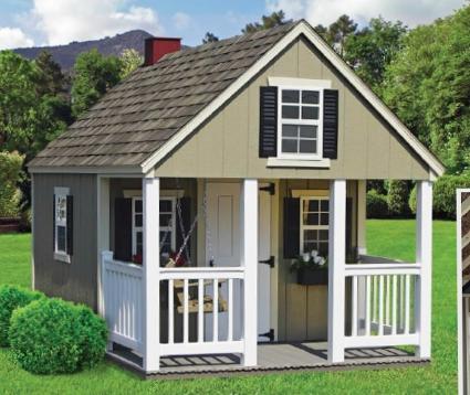 A-Frame Style Painted Playhouse