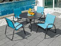 Telescope Gardenella Sling Stacking Arm Chairs