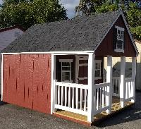 S 7LW 21 Stock 8' x 12' A-Frame Playhouse with Porch Sale $3063.00