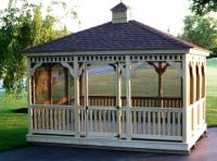 12' x 14' Pressure Treated Rectangle Gazebo