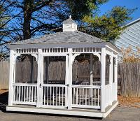 S 5G 22 Stock 10' x 12' Rectangle Vinyl Gazebo Sale $9750.00