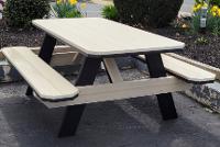 Finch Stock Poly Picnic Table Black Birch $1100.00