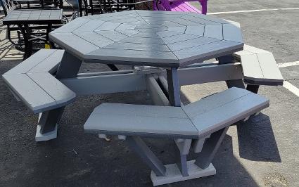 Finch Stock Octagon Table Dark Grey Grey $1400.00