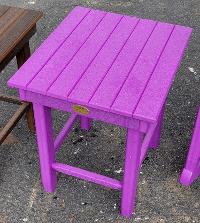 Finch Stock Zinn's Mill Side Table Purple $159.00