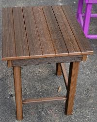 Finch Stock Zinn's Mill Side Table Brazilian Walnut $169.00