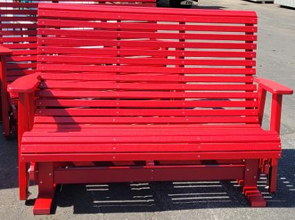 King's Stock 5' Rollback Glider Cardinal Red Sale $549.00