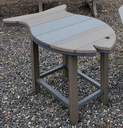 Finch Stock Fish Side Table Coastal Grey-Dark Grey Sale $279.00