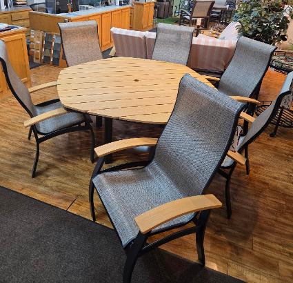 Telescope Belle Isle Dining Hex Kora Set Sale $3000.00