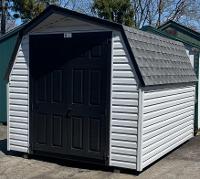 SV 34A 26 Stock 8' x 10' Vinyl Mini Barn Sale $3507.00