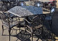 Hanamint Tuscany Dining Hexagonal Set Display Clearance $2500.00 