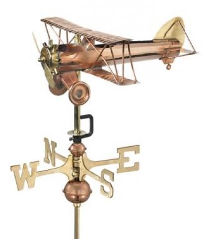 8812P - Biplane Weathervane