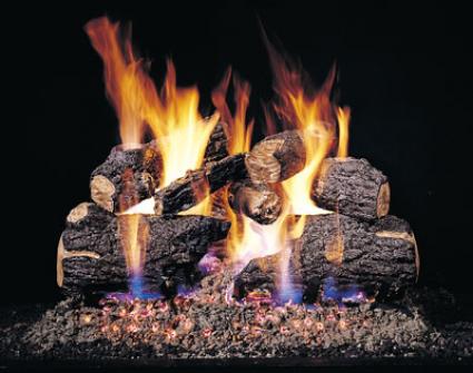 Peterson Vented Charred Oak Gas Logs